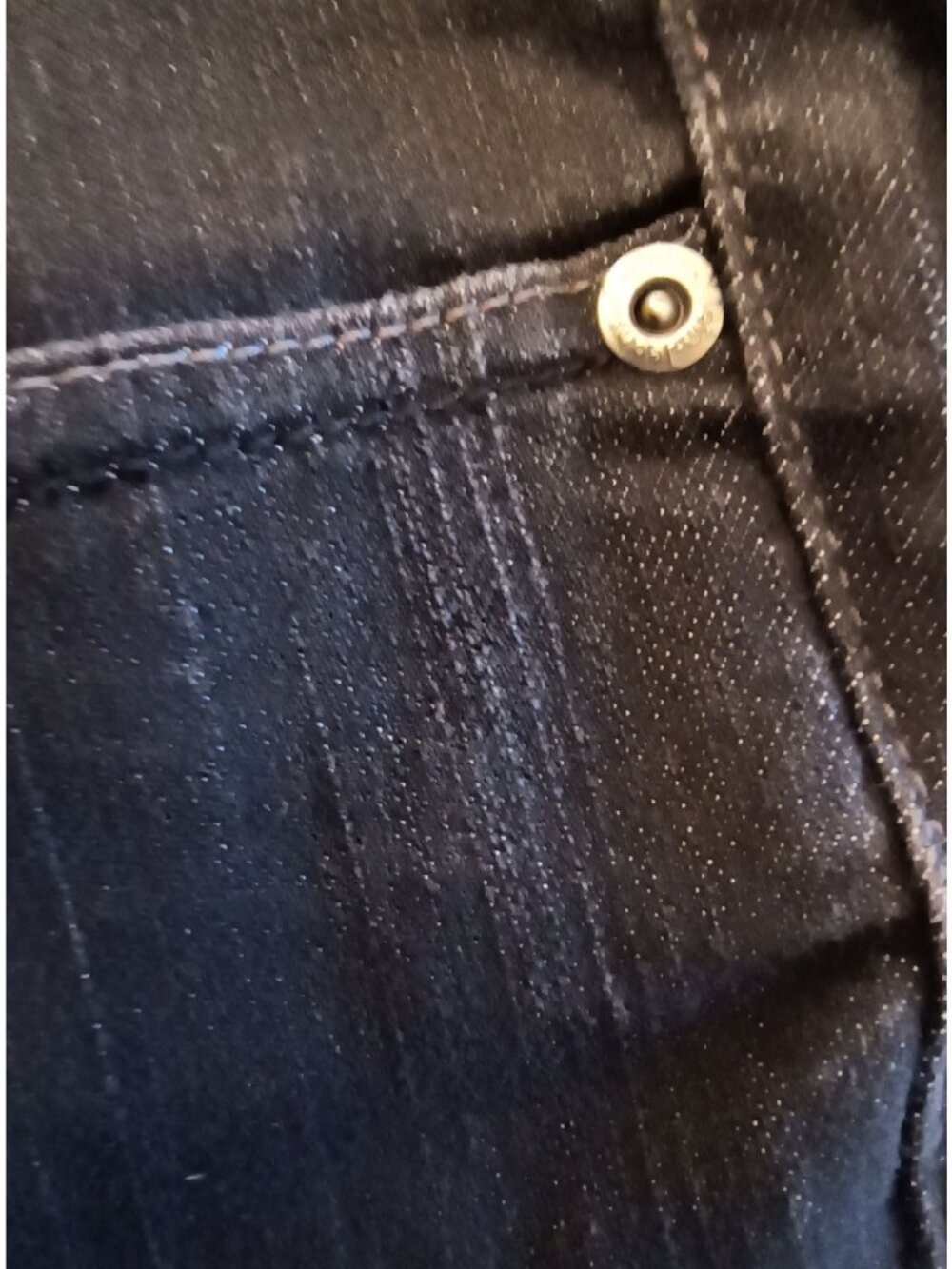 Calvin Klein Ultimate Bootcut Jeans 33/16 Dark Wash Cotton Blend 28" Inseam - Picture 4 of 9
